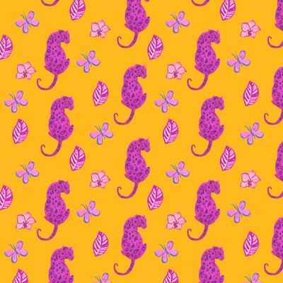 Бесшовный принт тропический