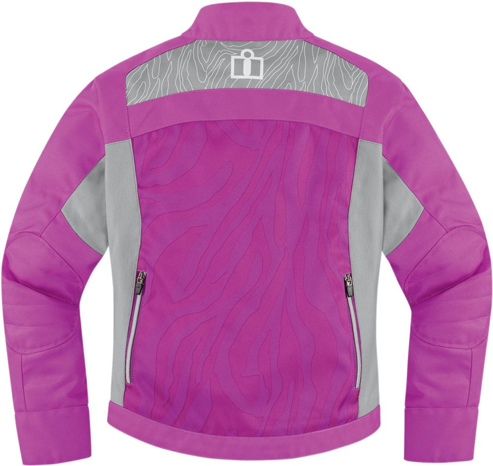 Мотокуртка - ICON HELLA 2 (женская, текстиль, фиолетовая)
