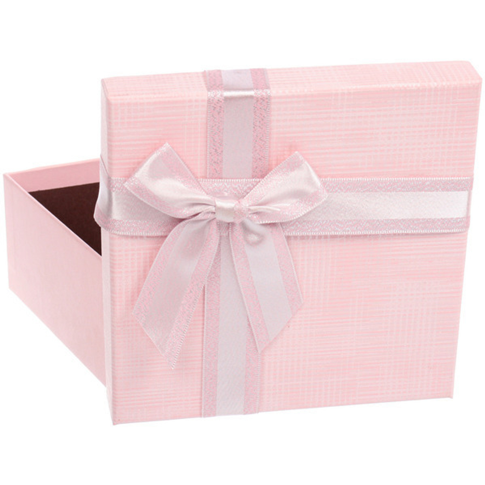 Коробка подарочная «С любовью» 15,5*15,5*6,5 см, розовый