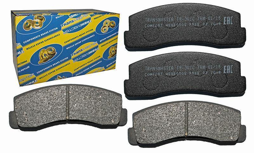 Колодки тормозные передние для ВАЗ 2121, 21214, Niva Chevrolet, Niva Legend, Niva Urban professional Transmaster