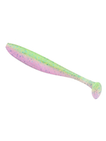 Приманка силиконовая Keitech Easy Shiner 4" PAL #01 Chartreuse Red Flake, 3 упаковки по 7 штук