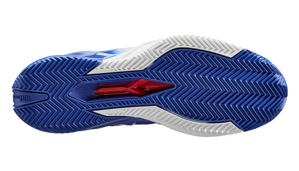 Женские теннисные кроссовки Wilson Rush Pro 4.0 Hope Paris Clay - bluing/white/infrared
