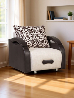 Кресло-кровать, Юпитер Аслан Бежевый, 96х90х80 см, для дома, дачи, балкона