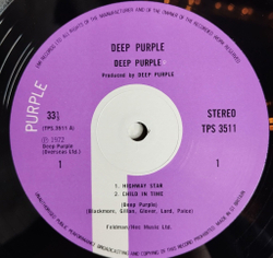 Винтажная виниловая пластинка LP Deep Purple Made In Japan (UK 1972)