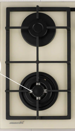 Поверхность газовая встраивамая MACBI MBH 641 WFGIR (IVOR) беж, стекло,конф 4,600*520 мм