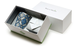 Свеча парфюмированная 200г Rose et Marius Casteu bleu ciel platine серая