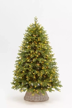 Искусственная елка Рождественская 210 см., 500 теплых-белых Led ламп, литая+пвх, ЕлкиТорг (204210)