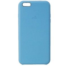 Кожаный чехол Leather Case для iPhone 6 Plus, 6s Plus (Голубой)