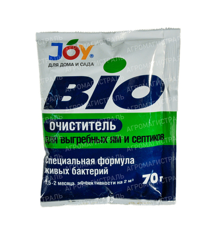 Биоочиститель для выгребных ям и септиков JOY 70г СТРАДА