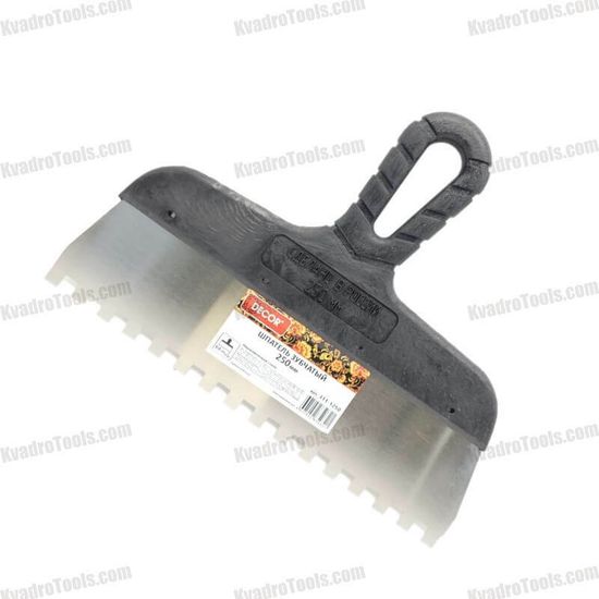 Гребенка с пластиковой ручкой 250 мм, зуб 6x6мм