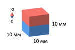 Неодимовый магнит прямоугольный 10х10х10 мм