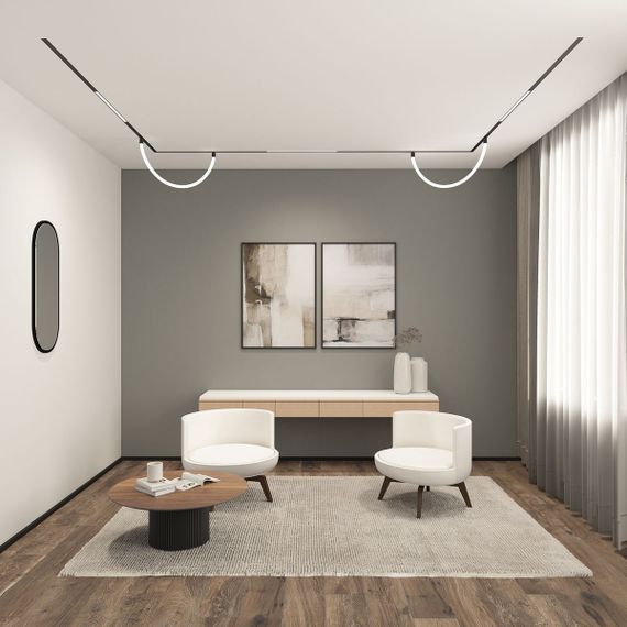 Трековый светодиодный светильник Denkirs Smart Linear DK8005-BK