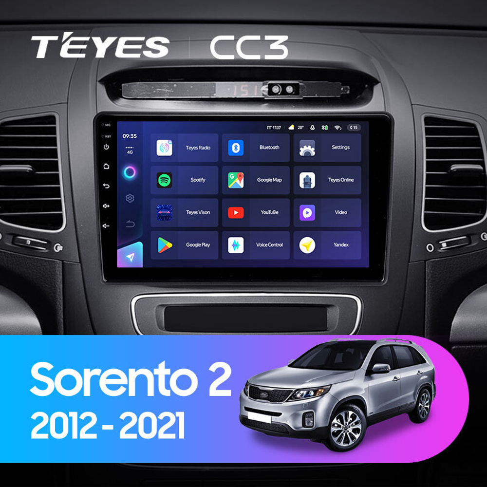 Teyes CC3 9" для KIA Sorento 2012-2021
