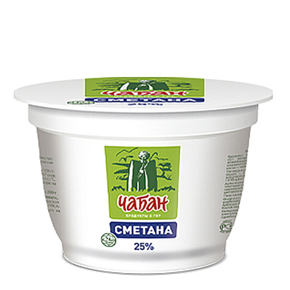 Сметана "Чабан" 25% стакан 180г
