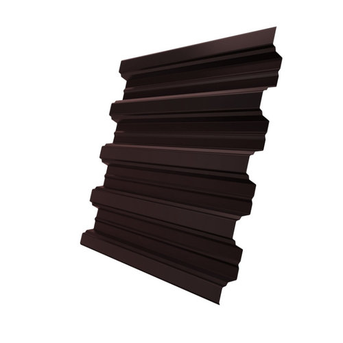 Профнастил Н75 Grand Line Optima Pe 0,7 мм RAL 8017 шоколадно-коричневый