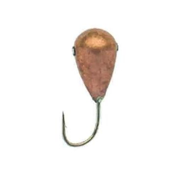 Мормышка вольфрамовая  Lucky John КАПЛЯ с отверстием и кембриком 060/C