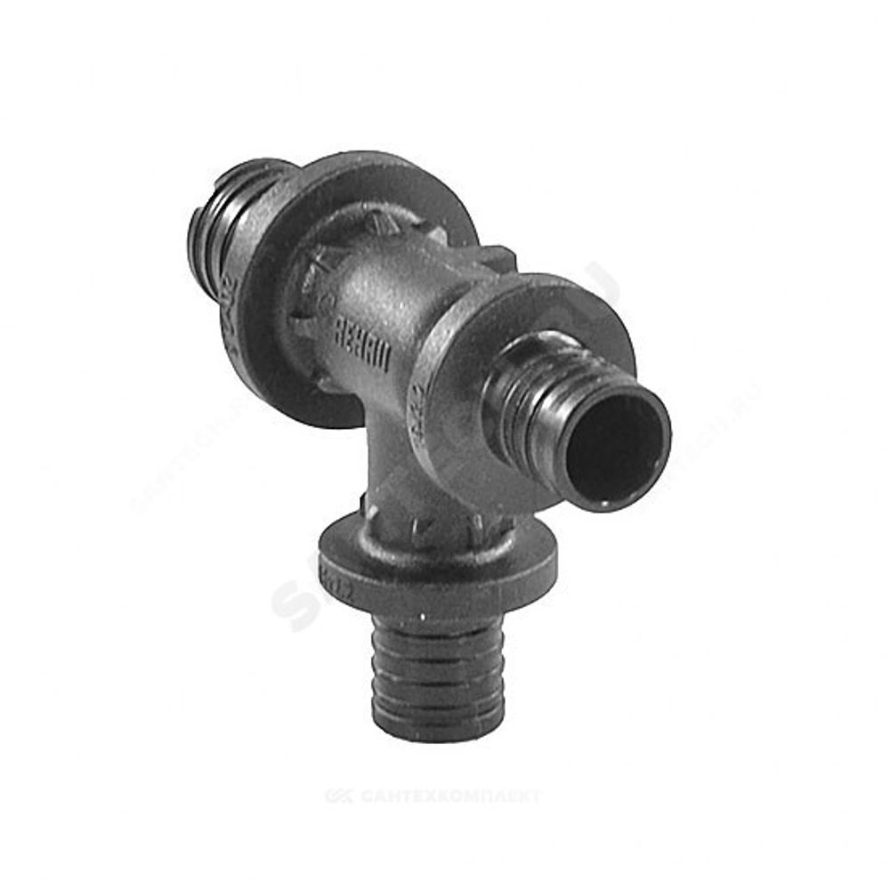 Тройник для PE-X труб аксиальный PPSU Дн 25х20х16 переходной RAUTITAN PX Rehau 11600841001