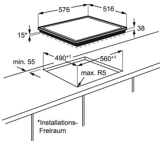 Электрическая варочная панель AEG HK 63402 RXB