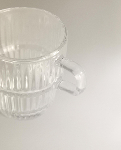 Zara Home чашка из стекла, цвет прозрачный, 7.6 см