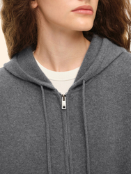 Худи из кашемира ((Ничего лишнего)), серый