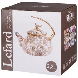 ЧАЙНИК ЭМАЛИРОВАННЫЙ LEFARD 2,2Л ПОДХОДИТ ДЛЯ ИНДУКЦИОН.ПЛИТ
