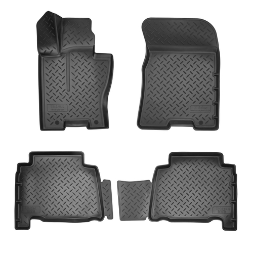 Ковры в салон Norplast/Unidec для Kia Mohave (2021-)Полиуретан,Черный,с напольной педалью арт.NPA11-C43-225