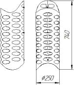 Сетка для камней Grill'D  Aurora L740 мм