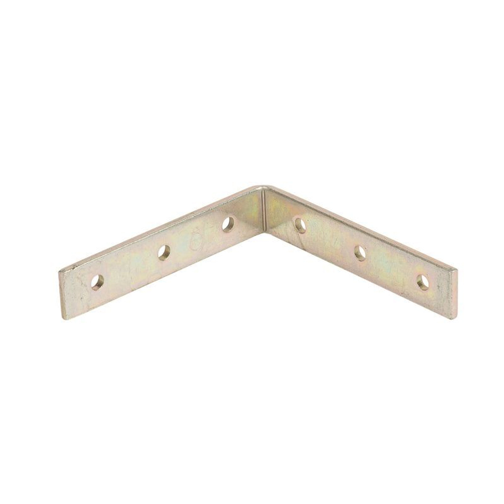 Уголок крепежный узкий 100х20х100х3 мм желтый ШК