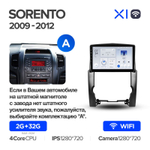 Teyes X1 9"для KIA Sorento 2 2009-2012