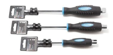 Отвертка крестовая силовая магнитная под ключ ''Profi''S2 PH2.0х125мм, на пластиковом держателе Forsage F-70220125