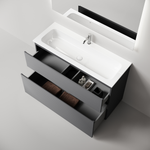 Тумба напольная Sancos Folk Floor 1190х445х850, c двумя ящиками оснащенными доводчиками, Grey soft, арт.FL120FGS