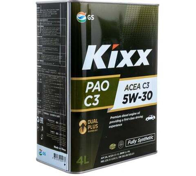 KIXX PAO 5W30 C3 Масло моторное синт. (Корея) (4L)