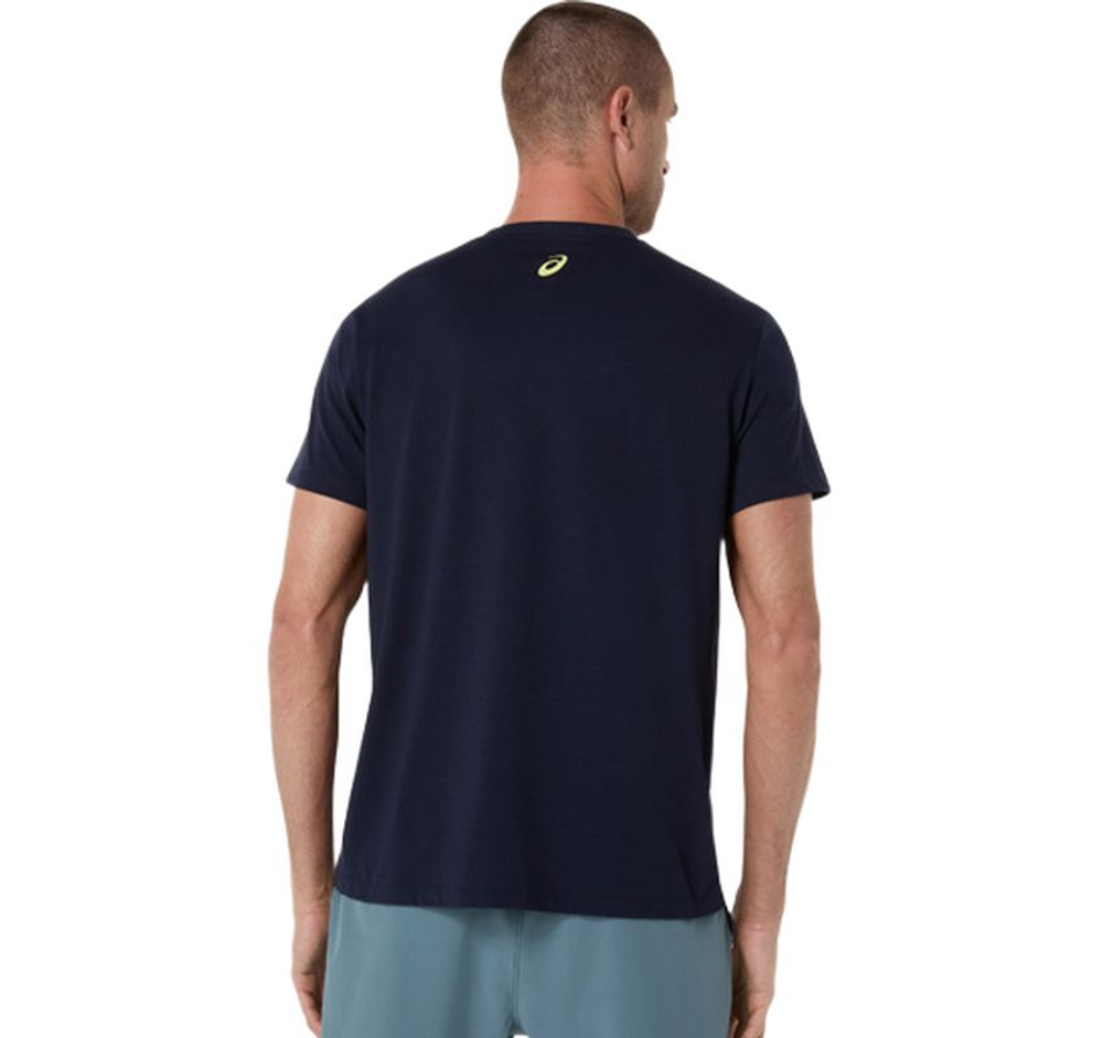 Мужская теннисная футболка Asics Game Seasonal Graphic - midnight