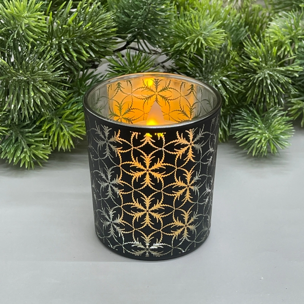 Подсвечник «Фантазия» 8,5*10 см, Черный