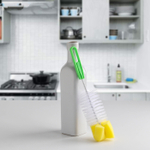 1267102 Ёршик для посуды с губкой, 21×5 см, цвет МИКС