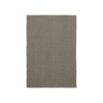 Satanca Ковер в бежевую и черную полоску из синтетики