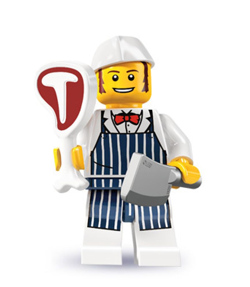 Минифигурка LEGO 8827 - 14 Мясник
