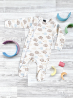 Комбинезон Mjölk Sleep and Play Ёжики на экрю