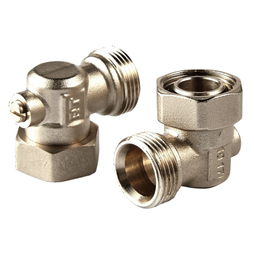 Клапаны запорные Royal Thermo нижнего подключения угловые раздельные 3/4х3/4ЕК