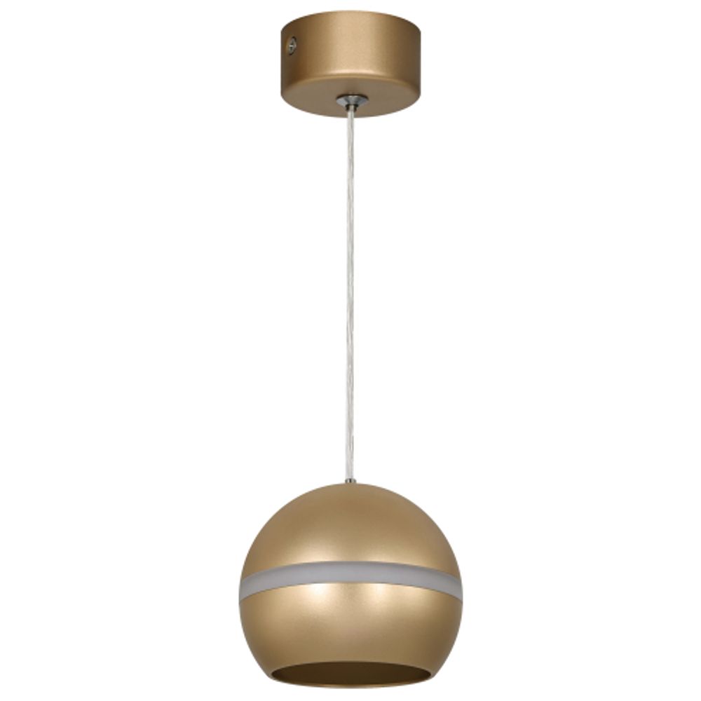 Светильник подвесной (подвес) ЭРА PL21 GD GX53 потолочный шар золотой | Подвесные светильники