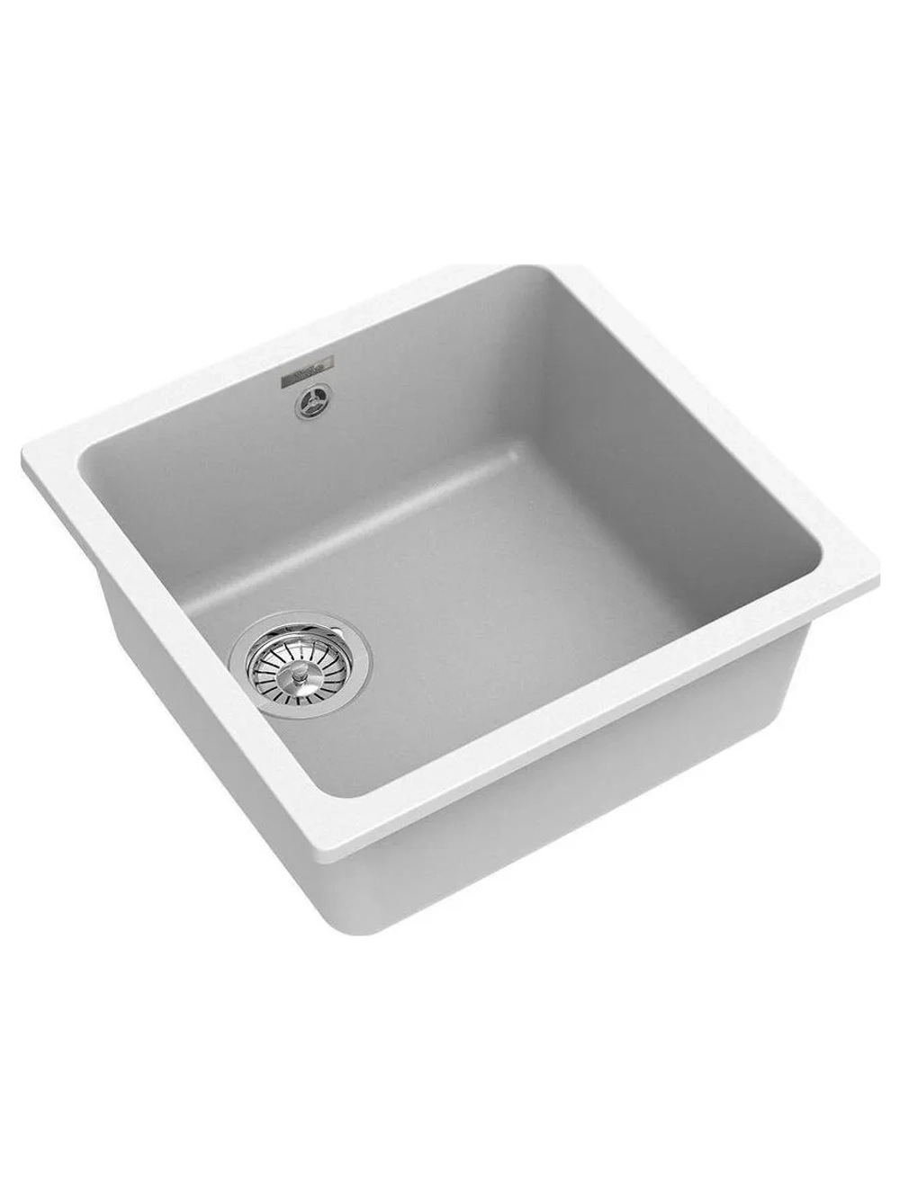 RIVELATO Мойка BERKANA 45 1-чаш 485*455, монтаж: универсальный, материал: кварц, цвет: иней