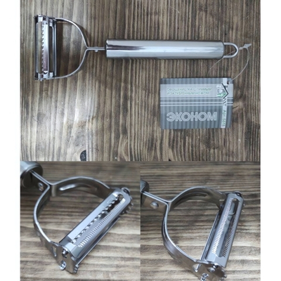 Овощечистка с двумя плавающими лезвиями