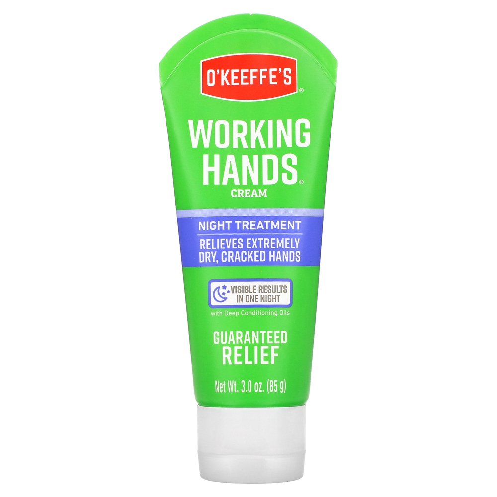 O'Keeffe's, Working Hands, ночной крем, крем для рук, 85 г (3,0 унции)