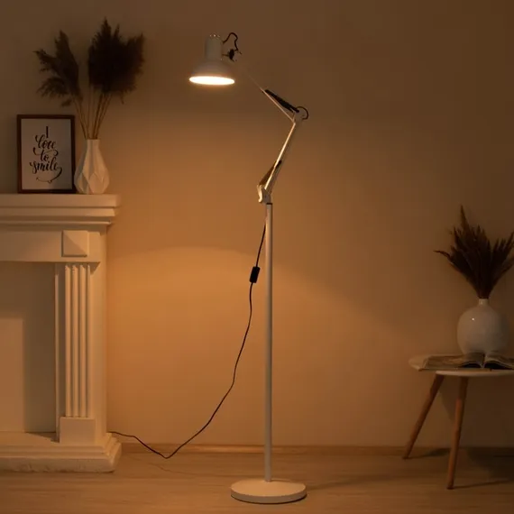 Торшер напольный 930 "Валли, белый" 220V E27 40W 165х28х28 см