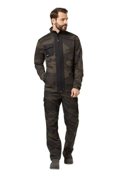 Куртка-толстовка "Аксель" Кмф хаки/черный