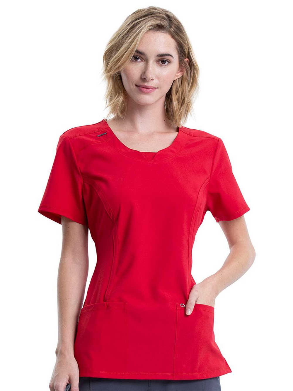 Топ медицинский женский Cherokee 2624A, красный, L