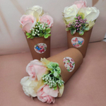 Мини букет из 3 мыльных роз на 14 февраля, 8 марта