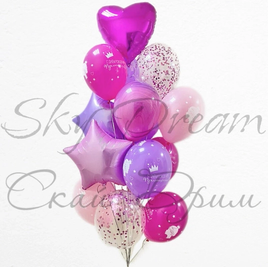 Букет из шаров для принцессы