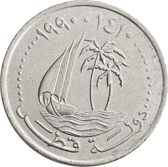 50 дирхамов 1973-1998 Катар XF