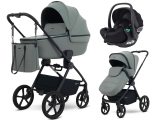 Детская коляска Rant Teo Soft 3 в 1 с автокреслом Evomax Black Olive